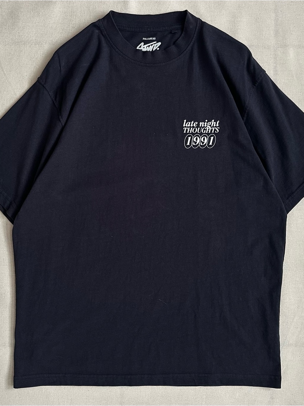 Pull&Bear Late Night Thoughts 1991 Graphic Tee M